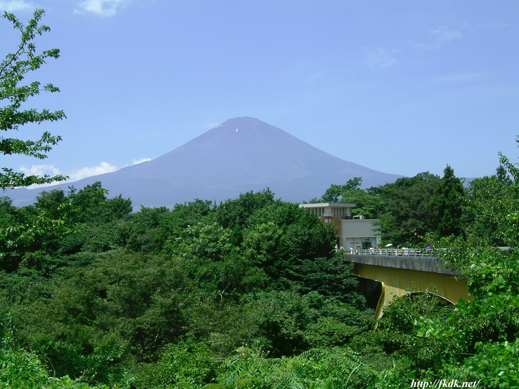 御殿場アウトレットからの富士山の壁紙 風景写真無料壁紙